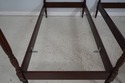 65696: Pair Of NORRIS Mahogany Single 4 Post Beds