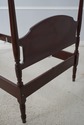 65696: Pair Of NORRIS Mahogany Single 4 Post Beds