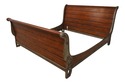 66614: CENTURY King Size Distressed Finish Sleigh 