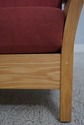 67314: Modern Arts & Crafts Oak Lounge Chair & Foo