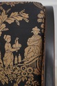67452: Pair Of Black & Gold Chinoiserie Upholstere