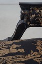 67452: Pair Of Black & Gold Chinoiserie Upholstere