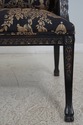 67452: Pair Of Black & Gold Chinoiserie Upholstere
