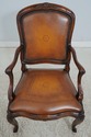 L67477: Set of 4 THEODORE ALEXANDER Mahogany Leath