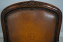 L67477: Set of 4 THEODORE ALEXANDER Mahogany Leath