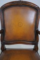 L67477: Set of 4 THEODORE ALEXANDER Mahogany Leath