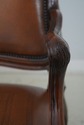 L67477: Set of 4 THEODORE ALEXANDER Mahogany Leath