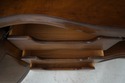67401: KARGES French Style Walnut Curved Glass Chi