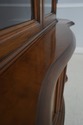 67401: KARGES French Style Walnut Curved Glass Chi