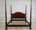 72182: HENKEL HARRIS Mahogany King Size Poster Bed