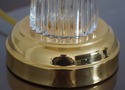 F72203: Pair Of WATERFORD Crystal And Brass Table 