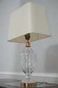 F72193: Pair Of WATERFORD Brass And Crystal Lamps