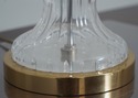 F72193: Pair Of WATERFORD Brass And Crystal Lamps