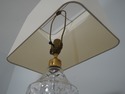 F72193: Pair Of WATERFORD Brass And Crystal Lamps