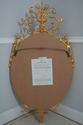 72179: CARVERS GUILD Crowned Oval Gold Gilt Mirror