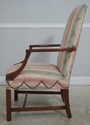 L72229: Pair Of Mahogany High Back Open Armchairs 