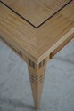 L72201:  Pair Of Custom Tiger Maple Inlay End Tabl