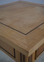 L72201:  Pair Of Custom Tiger Maple Inlay End Tabl