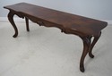 38438EC: KARGES French Walnut Long Console Table