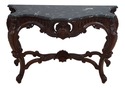 63317EC: French Louis XV Style Carved Console w. M