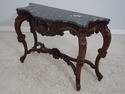 63317EC: French Louis XV Style Carved Console w. M