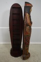 63388EC: Egyptian Pharaoh Polychrome Carved 1 Door