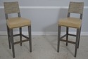 71847: Set of 6 LEE Faux Leather Seat Bar Stools