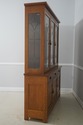 71538: STICKLEY Mission Oak Leaded Glass China Cab