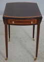 L71830: Mahogany Federal Style Drop Leaf Pembroke 