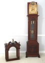 F29347EC: WALTHAM Antique Carved & Inlaid Mahogany