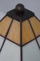 71879: STICKLEY Slag Glass Mission Oak Lamp