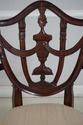 63123EC: MAITLAND SMITH Carved Mahogany Shield Bac