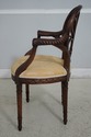 63115EC: Adam Style Carved Mahogany Open Armchair