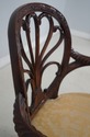 63115EC: Adam Style Carved Mahogany Open Armchair