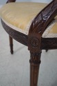 63115EC: Adam Style Carved Mahogany Open Armchair