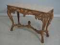 63140EC: MAITLAND SMITH Highly Carved Marble Top C