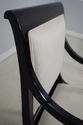 L63113EC: Set of 4 Black Lacquer Regency Style Arm