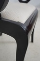 L63113EC: Set of 4 Black Lacquer Regency Style Arm