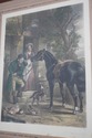 F62907EC: Vintage European Color Engraving Of Hors