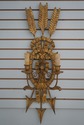 71887: Pair Italian Gold Finish Giltwood Wall Scon