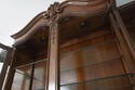 71854: KARGES French Louis XV Walnut China Cabinet