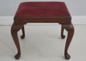 71937: HENKEL HARRIS Queen Anne Cherry Ottoman Or 