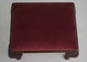 71937: HENKEL HARRIS Queen Anne Cherry Ottoman Or 