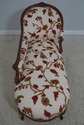 L70711: Vintage French Chaise Lounge New Crewel Wo