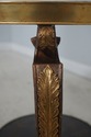 71903: French Empire Round Gueridon Etched Bronze 