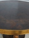 71903: French Empire Round Gueridon Etched Bronze 