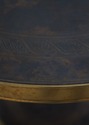 L53965: Round French Empire Etched Bronze Top Guer