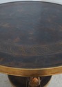 L53965: Round French Empire Etched Bronze Top Guer