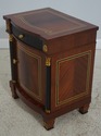 L71925: Pair Italian VERSACE Mahogany Nightstands