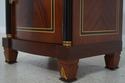 L71925: Pair Italian VERSACE Mahogany Nightstands
